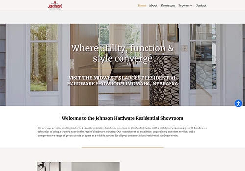 Johnson Hardware Portfolio Homepage